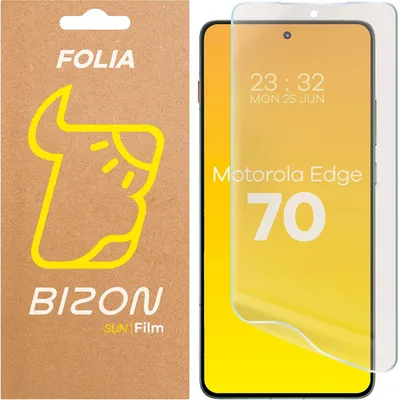Produktbild von Matte Folie für Motorola Edge 70, Bizon Glass Film Sun, 1 Stück