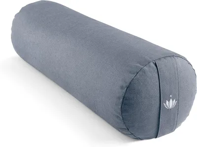 Productafbeelding van Yogabolster met speltkaf-vulling en afneembare hoes van biologisch katoen, diameter 24 cm