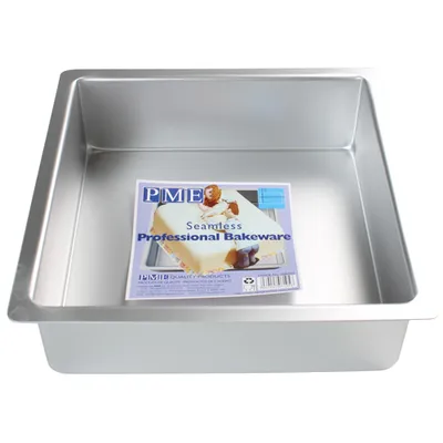 Produktbild von PME Square Cake Pan, Kuchenform, Rechteckig, Flache Oberfläche, Grau, Aluminium, 406 mm