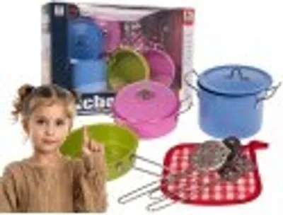Produktbild von Bunte Metalltöpfe + Zubehör