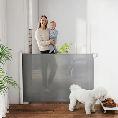 Produktbild von Sweiko Treppenschutzgitter Metall kunststoff Grau