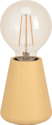 Produktbild von EGLO Tischlampe Asby, Deko Tischleuchte japanisch, Nachttischlampe aus Holz in Hellbraun, Tisch Lampe für Wohnzimmer und Schlafzimmer, E27