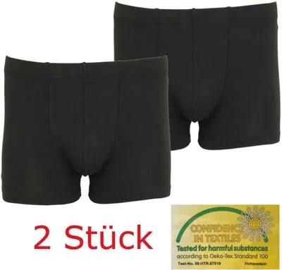 Produktbild von 2x Herren Boxershorts Unterhosen Männer; Schwarz/XL