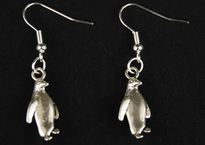 Produktbild von Pinguin Ohrringe Pinguine Miniblings Vogel Ohrhänger Eis Schnee Südpol silber