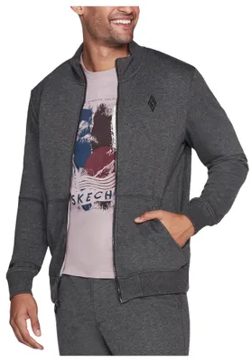Produktbild von Skechers Hoodless Hoodie GOwalk Everywhere Jacket Sweatjacke Herren M3JA195 917 CHAR grau , Bekleidungsgröße:XXL