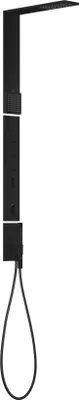 Produktbild von AXOR ShowerComposition Shower panel with thermostat overhead shower 110/220 1jet and shoulder shower Matt Black, 12595670