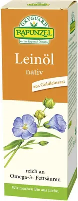 Obrázek produktu pro Rapunzel 1002350, Lněný olej, 250 ml, Salát, Německo, 900 kcal, 3700 kJ