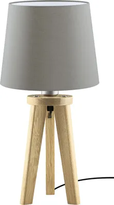 Produktbild von Elli Tischleuchte Asteiche natur Baumwolle taupe