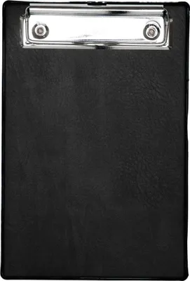 Produktbild von MAUL Klemmbrett A6 Hochformat Karton Folie schwarz