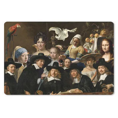 Produktbild von MuchoWow® Mauspad Mousepad Alte Meister - Gemälde - Collage 27x18 cm - Mousepads - Maus Mat - Pad - Mausunterlage - Büroartikel - Desk Matten