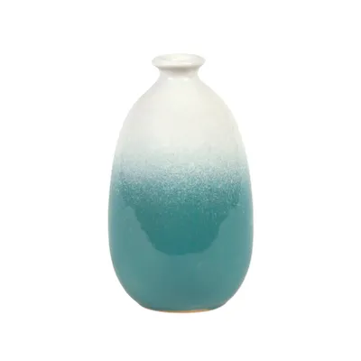 Produktbild von Sass & Belle Dip Glazed Ombre Turquoise Vase