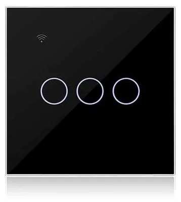 Zdjęcie produktu dla Inteligentny włącznik światła wi fi 1 drożny czarny smart home tuya alexa