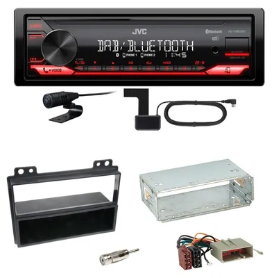 Produktbild von JVC KD-X282DBT Bluetooth USB Digitalradio Einbauset für Ford Fiesta Fusion