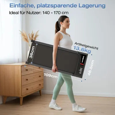 Produktbild von Laufband - Gehhilfe - Robustes Laufband - Gehband - Laufmaschine - Kompaktes, klappbares Design