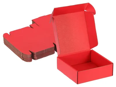 Productafbeelding van Set van 25 Kleine Verzending Dozen 6x6x2 Inch Rood