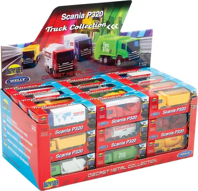 Produktbild von Welly LKW Modell Scania 1:102 realistisches Miniaturfahrzeug