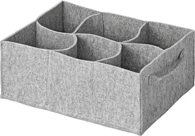 Produktbild von Becherhalter 29x20,5x11,5 cm Tassenhalter Wohnmobil max. Ø10,5cm Tassen Halter mit Klettverschluss Farbe Grau aus Filz