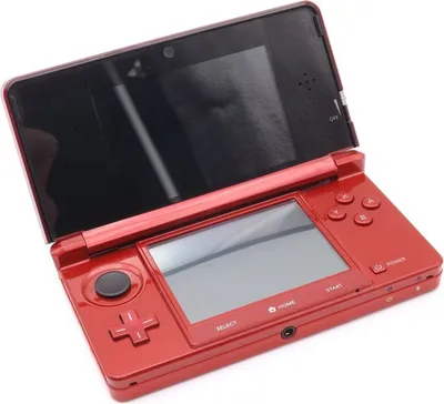 Produktbild von Nintendo 3DS Handheld-Spielkonsole Metallic Rot mit Drittanbieter USB-Kabel ohne Zubehör ohne Spiel