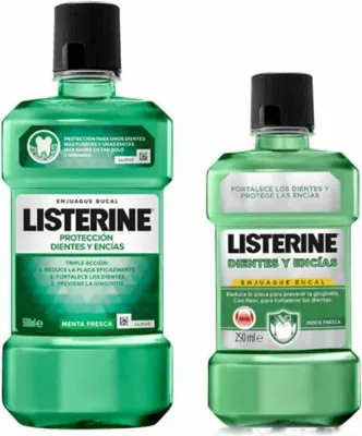 Produktbild von Listerine Zähne und Zahnfleisch Mundwasser 500ml+ 250ml