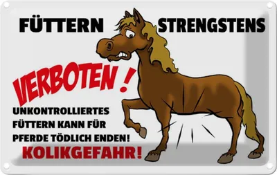 Immagine prodotto di vianmo Insegna di latta 12x18 cm füttern strengstens verboten