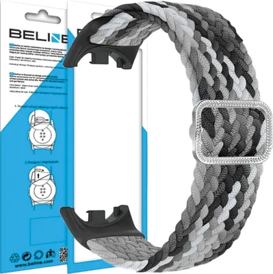 Produktbild von Beline Mi Band 9/8 Nylon Band Schwarz-Weiss/Schwarz-Weiss