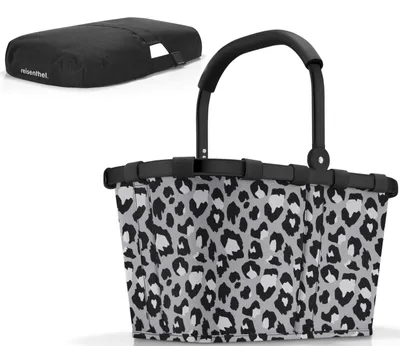 Produktbild von reisenthel Einkaufskorb Tasche Korb carrybag frame leo nero BK7081 + Cover