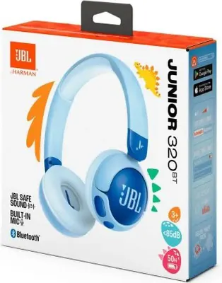 Image de JBL Junior 320BT Casque sans fil Bandeau Appels/Musique USB Type-C Bluetooth Bleu