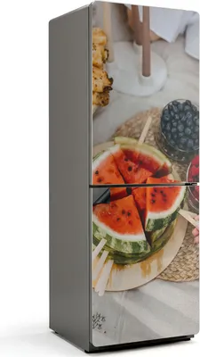 Obrázok produktu pre Kreatívne usporiadanie ovocia - Magnetický kryt na chladničku - Magnetická fólia do kuchyne - Magnetická dekorácia na chladničku - Samolepiaca magnetická tabuľa - Magnetická fólia na dvere chladničky - 70x190 cm