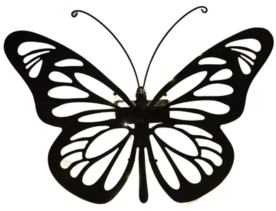 Produktbild von Anna's Collection Solar-Wandleuchte - Schmetterling - 25 x 35 cm - Metall