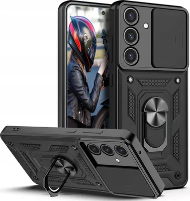 Produktbild von Etui für Samsung Galaxy S24 PANCERNE SLIDE RING PLECKI CASE + GLAS 9H