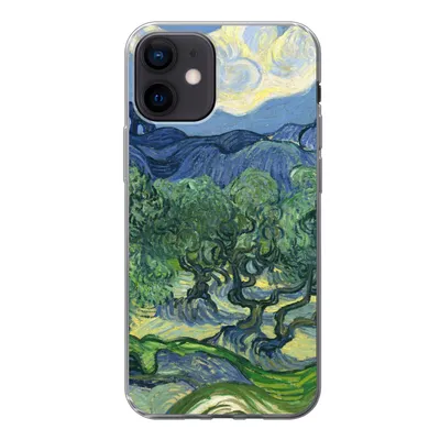 Produktbild von MuchoWow® Handyhülle Schutzhülle Hülle für iPhone 12 Die Olivenbäume - Vincent van Gogh Silikon Softcase Handy Hülle - Schutzhülle
