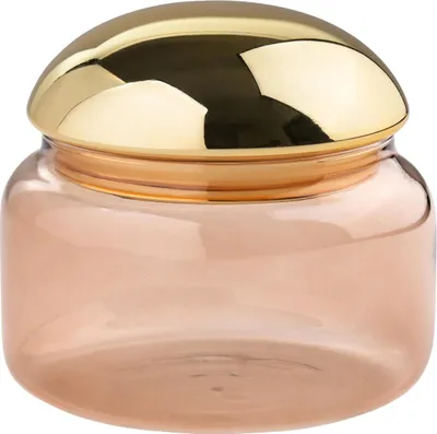 Produktbild von Gift Company Voile Glasdose M braun/gold 10,5cm