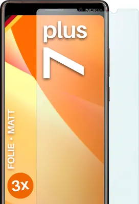 Produktbild von moex® 3x Schutzfolie kompatibel mit Nokia 7 Plus - Displayschutzfolie Anti Reflex Folie, Matt