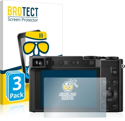Produktbild von 3x BROTECT Entspiegelungs Schutzglas für Panasonic Lumix DMC-TZ100 Schutzfolie Panzer Folie Glas Display Schutz matt
