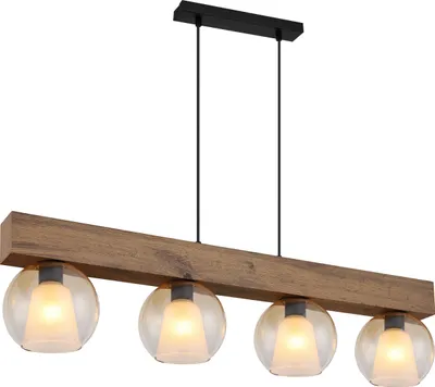 Produktbild von Globo Lighting Hängeleuchte Metall schwarz matt, 4x E27