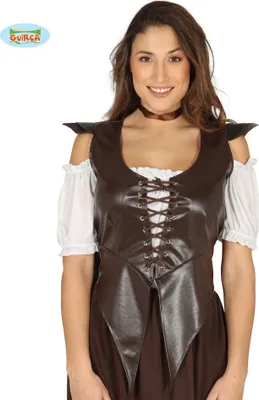 Produktbild von Verführerische Mittelalter-Corsage braun