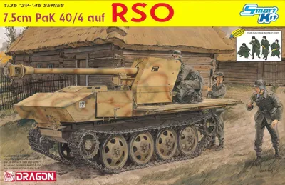 Image de Dragon 1:35 7,5cm Pak 40/4 sur RSO (smart kit)