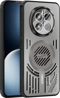 Image de Etui magnétique pour Honor Magic7 étui de protection antichoc en aluminium avec dissipation thermique et film pour lentille Gris