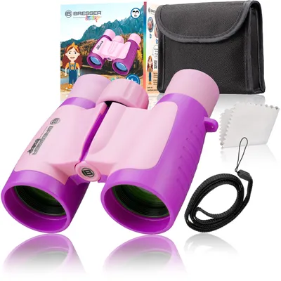 Produktbild von Bresser Optics BRESSER JUNIOR Kinderfernglas 3x30 in verschiedenen Farben pink, 3x, 3 cm, Magenta, Pink, 110 g