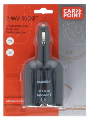 Obrázek produktu pro Carpoint 2-cestná rozbočovací zásuvka 2x12 V 5 A