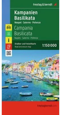 Zdjęcie produktu dla Kampania Basilicata, 1:150 000 mapa samochodowa NAJNOWSZE WYDANIE 2025 Freytag&Berndt