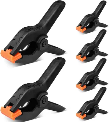 Imagen del producto de Clips de plástico, 10,5 cm, paquete de 6 unidades, para aplicaciones creativas