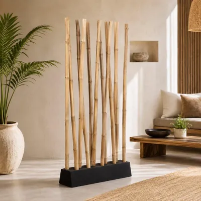 Produktbild von Bambus Raumteiler PARAVENTO Natural ca. 97x200cm (BxH)