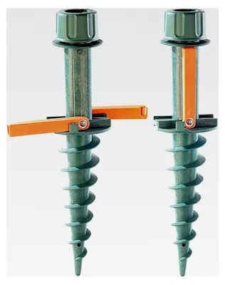 Produktbild von Sonnenschirmständer: Universeller Sonnenschirmhalter mit Bodendübel, 2er-Set