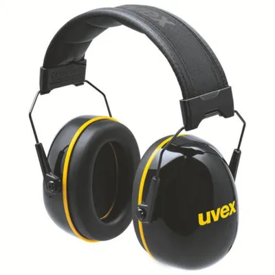 Produktbild von uvex Kapselgehörschutz K20 2630020 schwarz, gelb SNR 33 dB Größe L, M, S