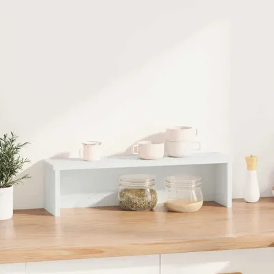 Immagine prodotto di vidaXL Scaffale da cucina impilabile bianco 60x15x16 cm Materiale a base di legno