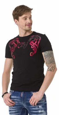 Produktbild von CT679 Herren T-Shirt mit großem Frontprint
