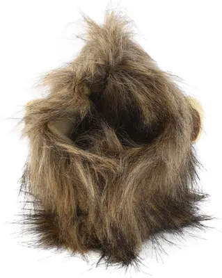Produktbild von Löwenmähne-Perücke für Katzen, zum Anschnallen, niedliche Haarkleidung, lustige Haustier-Kopfbedeckung, pelzige Kostüme, Katzen, kleine Hunde, Kapuze,