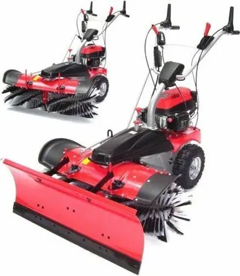 Produktbild von 55743/44 Benzin Kehrmaschine 1000 Motorbesen Schneeschieber Schneeschild