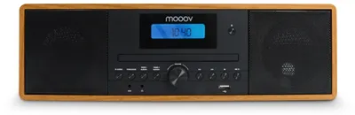Immagine prodotto di Stereo sistema audio 50 W, colore marrone - Sistema audio hi-fi con lettore CD